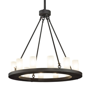 2nd Avenue - 35020-25 - 12 Light Pendant - Loxley - Wrought Iron