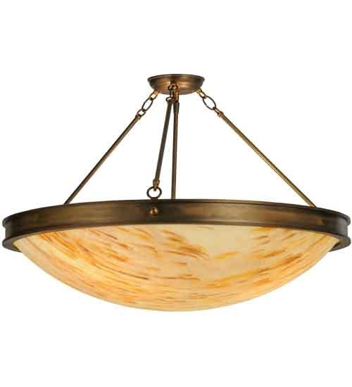 2nd Avenue - 38979-3 - Three Light Semi Flush Mount - Dionne - Antique Copper