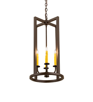 2nd Avenue - 40525-43 - Four Light Pendant - Porte Tournante - Oil Rubbed Bronze