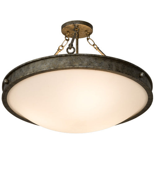 2nd Avenue - 47073-26 - Three Light Semi Flush Mount - Dionne - Corinth