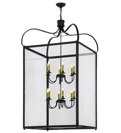 2nd Avenue - 47073-4 - 12 Light Pendant - Rennes - Charred Iron