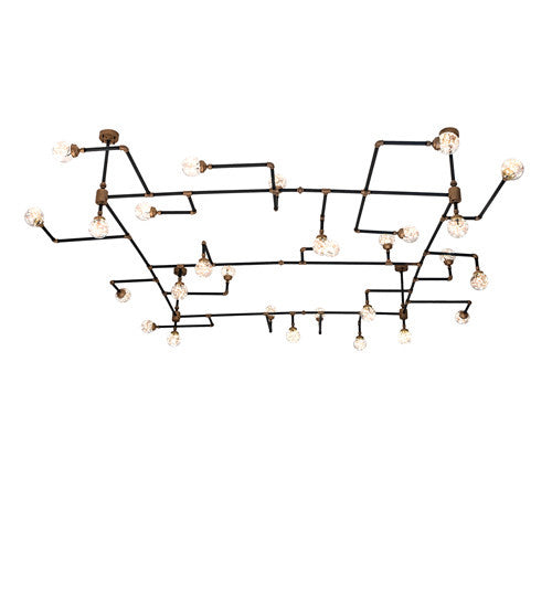 2nd Avenue - 47110-838A - LED Chandelier - PipeDream - Black & Gold