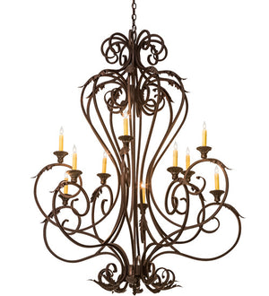 2nd Avenue - 47110-935 - Ten Light Chandelier - Josephine - Mahogany Bronze