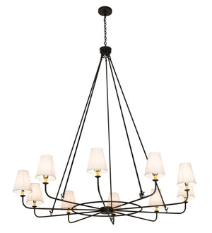 2nd Avenue - 48259-1108 - Ten Light Chandelier - Brach Ring - Textured Black