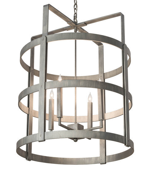 2nd Avenue - 48259-1133 - Four Light Pendant - Aldari - Antique Iron Ore