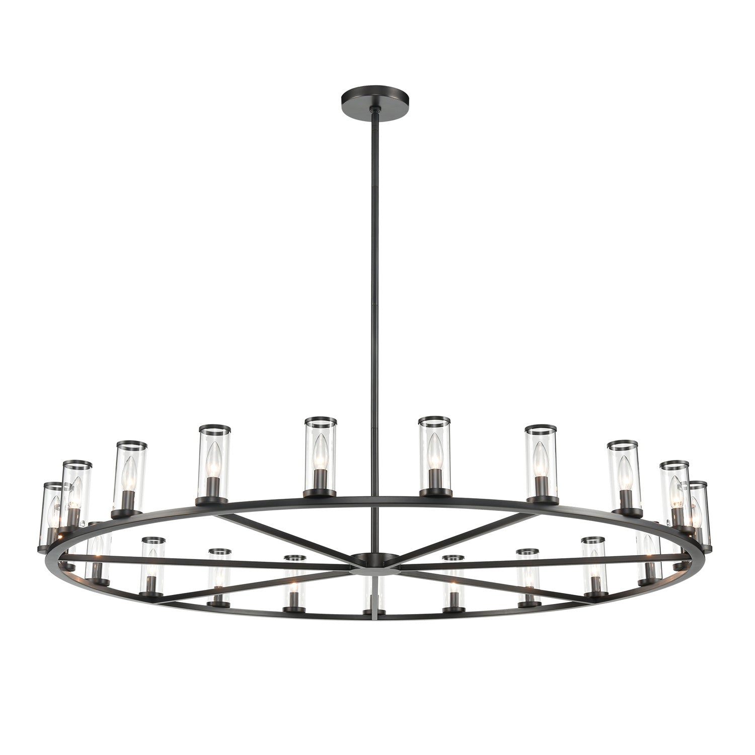 Alora - CH309021UBCG - 21 Light Chandelier - Revolve - Clear Glass/Urban Bronze