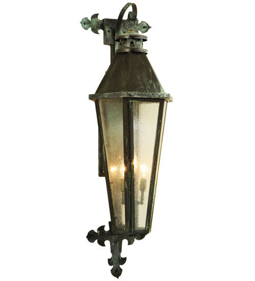 2nd Avenue - 48259-201.3LT.V - Three Light Wall Sconce - Millesime - Craftsman Verde On Brass