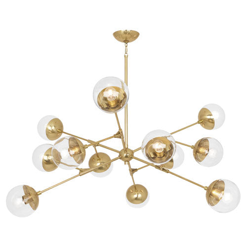 Robert Abbey - 1215 - 12 Light Chandelier - Celeste - Modern Brass