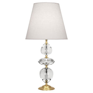 Robert Abbey - 260 - One Light Table Lamp - Williamsburg Orlando - Clear Crystal w/ Modern Brass