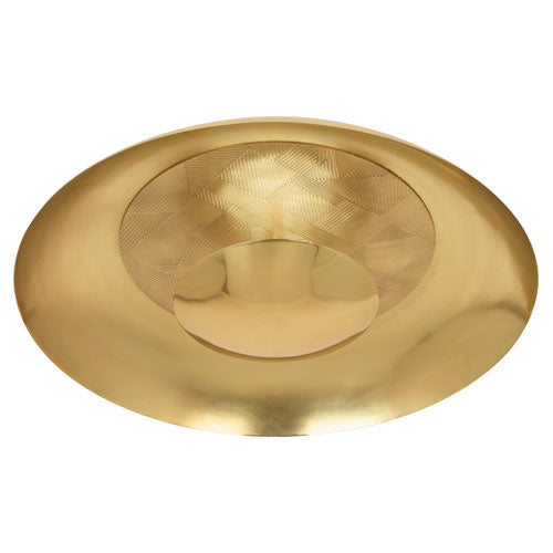 Robert Abbey - 626 - One Light Flushmount - Michael Berman Brut - Modern Brass