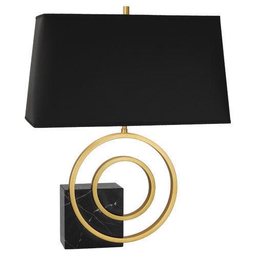 Robert Abbey - R911B - Two Light Table Lamp - Jonathan Adler Saturn - Antique Brass w/ Black Marble