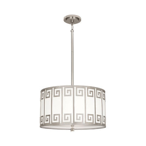 Robert Abbey - S157 - Two Light Pendant - Jonathan Adler Mykonos - Polished Nickel