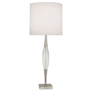 Robert Abbey - S207 - One Light Table Lamp - Juno - Polished Nickel w/ Clear Crystal