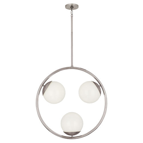 Robert Abbey - S3542 - Three Light Pendant - Jonathan Adler Jupiter - Polished Nickel