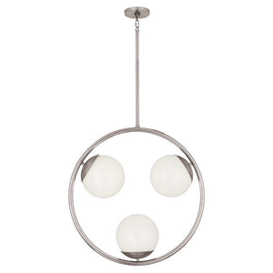 Robert Abbey - S3542 - Three Light Pendant - Jonathan Adler Jupiter - Polished Nickel