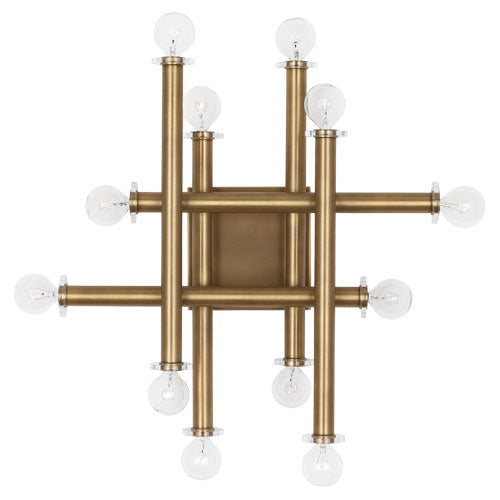 Robert Abbey - WB901 - 12 Light Wall Sconce - Jonathan Adler Milano - Warm Brass