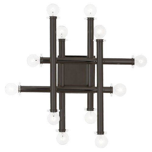 Robert Abbey - Z901 - 12 Light Wall Sconce - Jonathan Adler Milano - Deep Patina Bronze