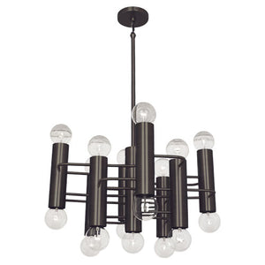 Robert Abbey - Z903 - 17 Light Pendant - Jonathan Adler Milano - Deep Patina Bronze