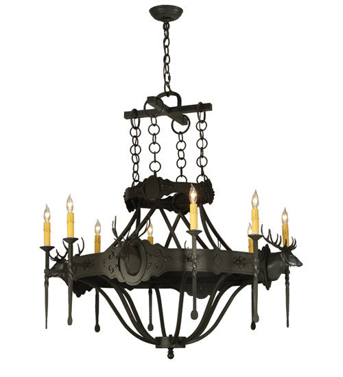 2nd Avenue - 48259-85 - Eight Light Chandelier - Stag - Timeless Bronze