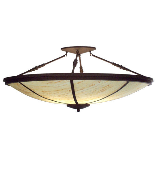 2nd Avenue - 48546-1 - Four Light Semi Flush Mount - Commerce - Cafe Noir