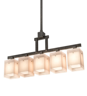 2nd Avenue - 49960-30 - Five Light Island Pendant - Metro - Golden Bronze