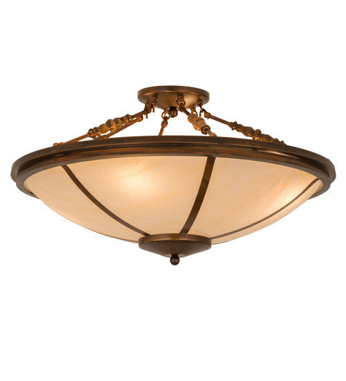 2nd Avenue - 56712-3 - Four Light Semi Flush Mount - Commerce - Vintage Copper