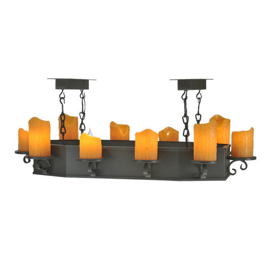 2nd Avenue - 58533-1 - Ten Light Chandelier - Carpathian - Wrought Iron