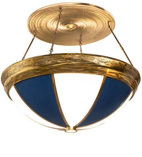 2nd Avenue - 58543-2 - 12 Light Pendant - Kahe - Brass/Black Hills Gold