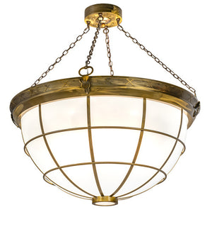 2nd Avenue - 58543-5 - Eight Light Pendant - Kahe - Brass Powder Coat