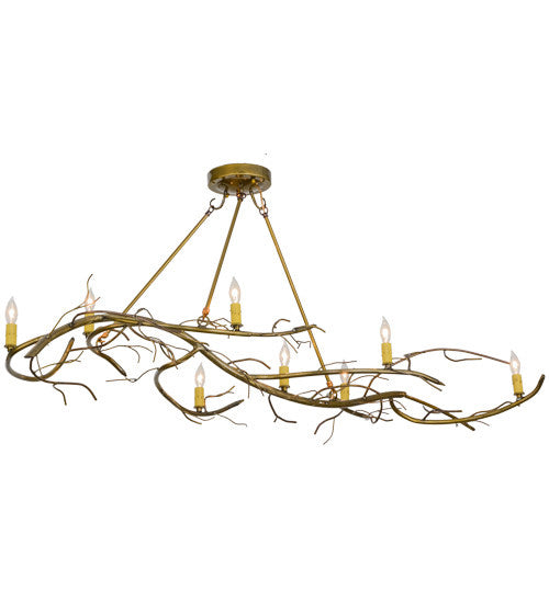 2nd Avenue - 61425-16 - Eight Light Chandelier - Winter Solstice - Transparent Gold