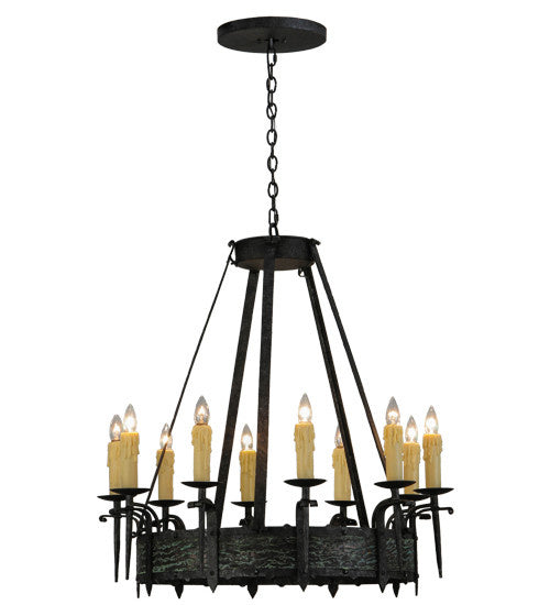 2nd Avenue - 62184-6 - Ten Light Chandelier - Costello - Smoke