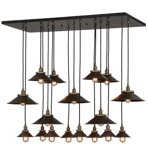 2nd Avenue - 62799-10 - 17 Light Pendant - Revival - Black