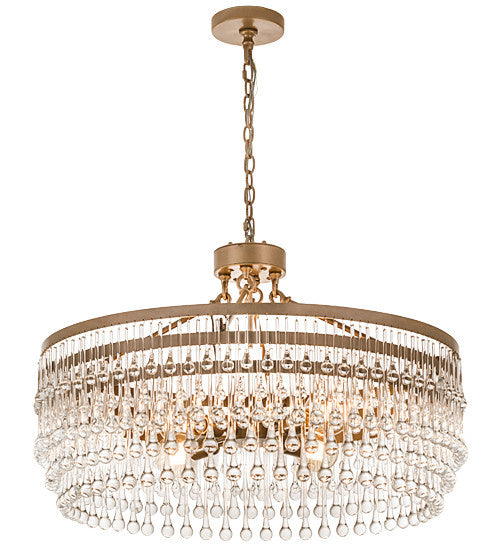 2nd Avenue - 62799-111 - Four Light Chandelier - Corsica - Champagne Metallic