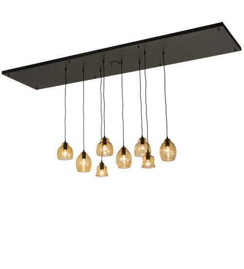 2nd Avenue - 62799-116 - Eight Light Pendant - Raquel - Solar Black