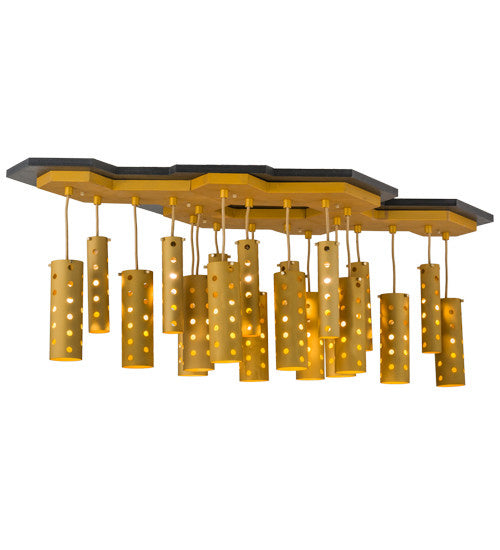 2nd Avenue - 62799-28 - 25 Light Pendant - Emmentaler - Gold Anodized