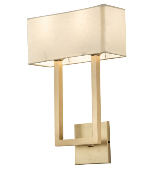 2nd Avenue - 63012-1501 - Two Light Wall Sconce - Quadrato - Brushed Brass