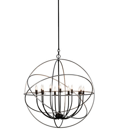 2nd Avenue - 63075-1 - 12 Light Pendant - Atom Enerjisi - Nickel And Solar Black