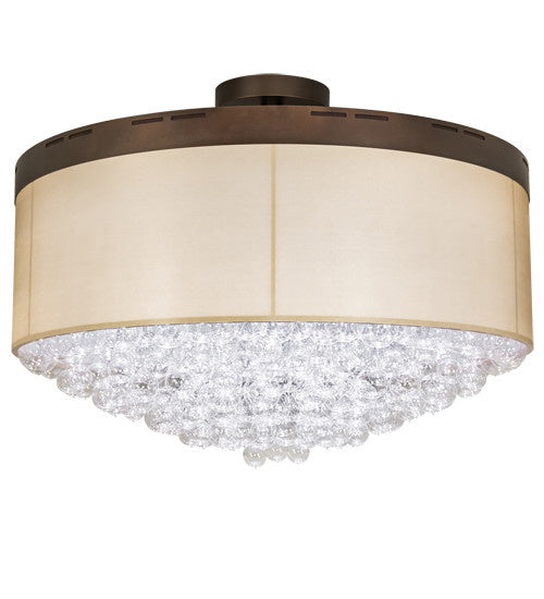 2nd Avenue - 63951-1500 - LED Semi Flush Mount - Cilindro - Mahogany Bronze And Macadamia