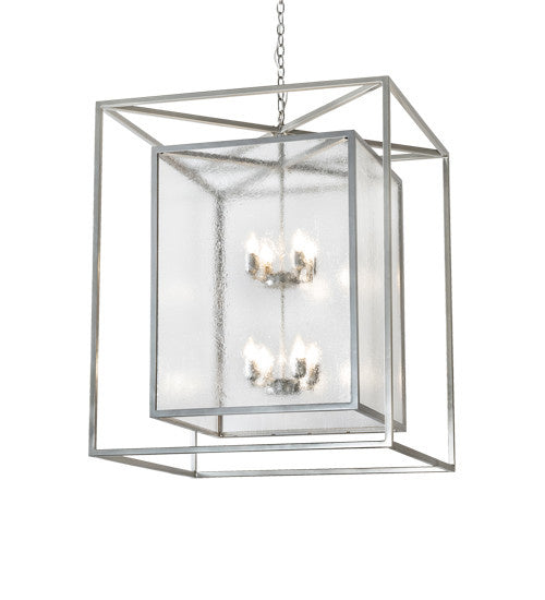 2nd Avenue - 6400-1500 - Eight Light Pendant - Kitzi Box - Nickel Powder Coat