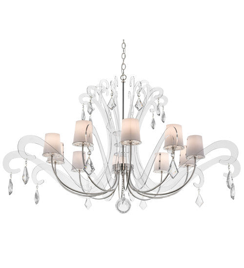 2nd Avenue - 64600-1 - Ten Light Chandelier - Lienz - Brushed Stainless Steel