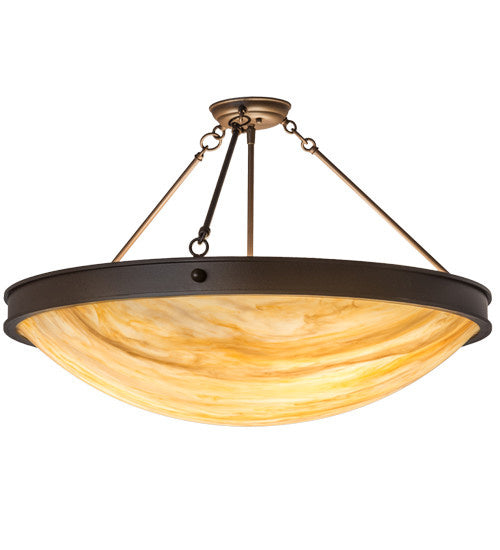 2nd Avenue - 65175-5 - Three Light Semi Flush Mount - Dionne - Cafe Noir