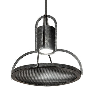 2nd Avenue - 67285-5 - LED Pendant - Butler Weave-Tex - Solar Black Mesh And Smoke