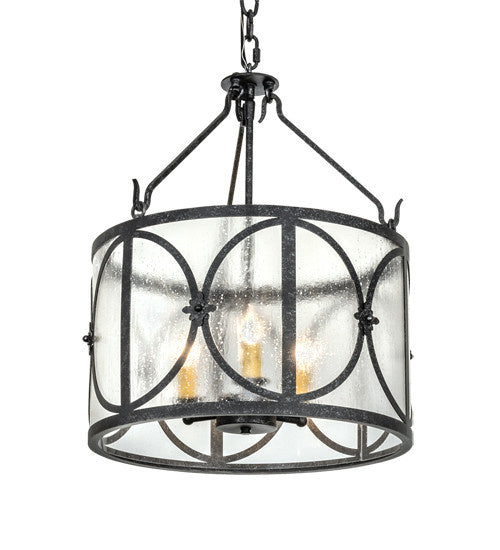 2nd Avenue - 67302-1508 - Three Light Pendant - Penelope - Gun Metal