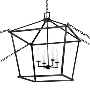 2nd Avenue - 67858-1507 - Four Light Pendant - Kitzi - Flat Black And White