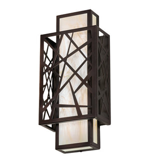 2nd Avenue - 68054-1503.LED - LED Wall Sconce - Quadrato - Dark Bronze And White