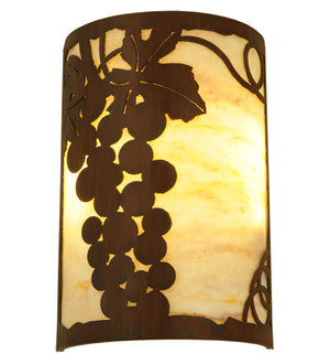 2nd Avenue - 73046.1-063U - Two Light Wall Sconce - Grape Ivy - Rustic Iron