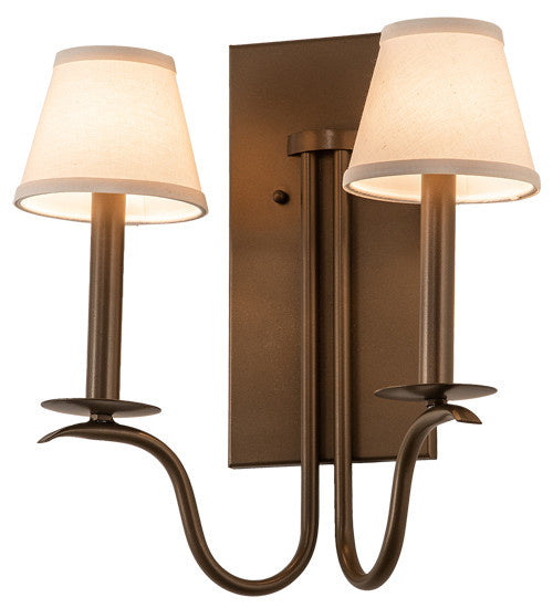 2nd Avenue - 7322-19 - Two Light Wall Sconce - Octavia - Brown Metallic