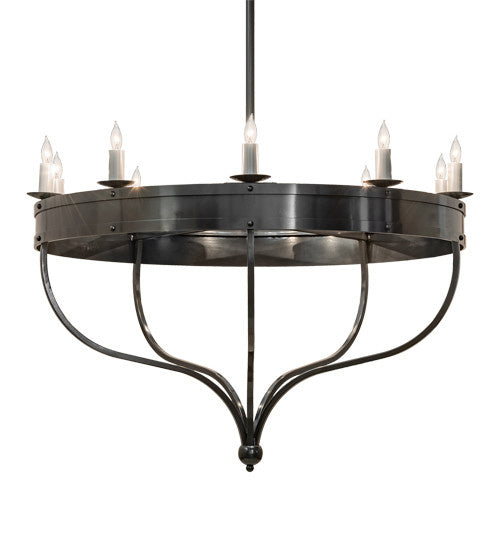 2nd Avenue - 736-1520 - Ten Light Chandelier - Parnella - Charcoal Grey