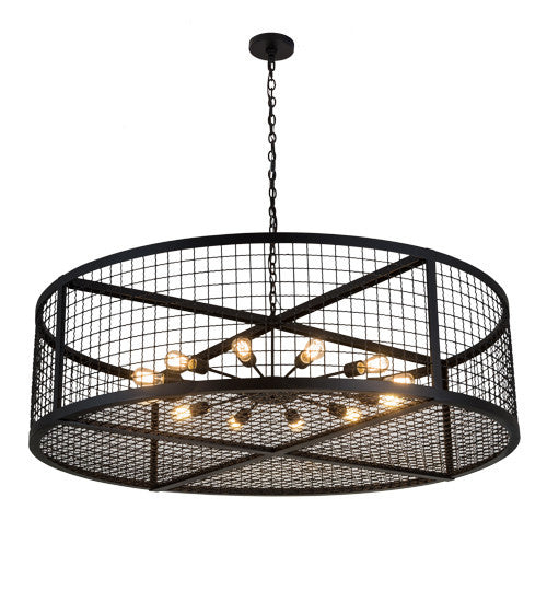 2nd Avenue - 736-30 - 12 Light Chandelier - Paloma Golpe - Textured Black