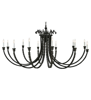 2nd Avenue - 7776-3 - 12 Light Chandelier - Oak Bough - Timeless Bronze